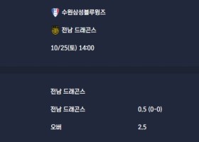 2025-10-25 [K2 League] 수원삼성블루윙즈 VS 전남 드래곤스 분석