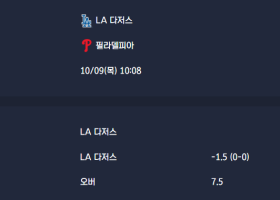 2025-10-09 [MLB] LA 다저스 VS 필라델피아 분석