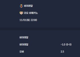 2025-11-01 [LaLiga] 비야레알 VS 라요 바예카노 분석