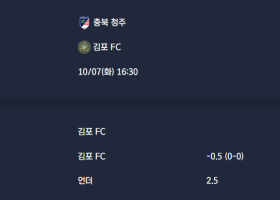 2025-10-07 [K2 League] 충북 청주 VS 김포 FC 분석