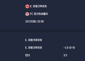 2025-10-25 [Bundesliga] E. 프랑크푸르트 VS FC 장크트파울리 분석