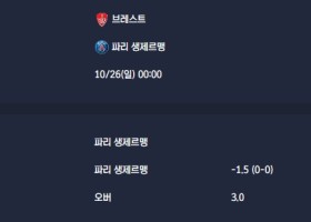 2025-10-26 [Ligue 1] 브레스트 VS 파리 생제르맹 분석