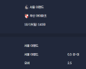2025-10-19 [K2 League] 서울 이랜드 VS 부산 아이파크 분석