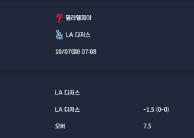 2025-10-07 [MLB] 필라델피아 VS LA 다저스 분석
