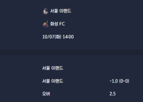 2025-10-07 [K2 League] 서울 이랜드 VS 화성 FC 분석