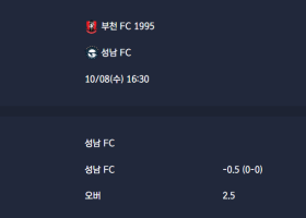 2025-10-08 [K2 League] 부천 FC 1995 VS 성남 FC 분석