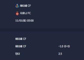 2025-11-01 [LaLiga] 헤타페 CF VS 지로나 FC 분석