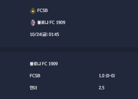 2025-10-24 [UEFA Europa League] FCSB VS 볼로냐 FC 1909 분석