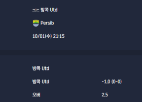2025-10-01 [AFC Champions League Two] 방콕 Utd VS Persib 분석