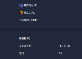 2025-10-02 [The Championship] 포츠머스 FC VS 왓포드 FC 분석