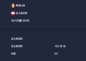 2025-10-13 [World Cup 2026 Qualification Europe] 루마니아 VS 오스트리아 분석