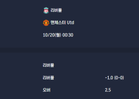 2025-10-20 [Premier League] 리버풀 VS 맨체스터 Utd 분석