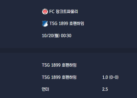 2025-10-20 [Bundesliga] FC 장크트파울리 VS TSG 1899 호펜하임 분석