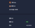 2025-10-10 [Korean Basketball League] 고양 소노 VS 창원 LG 분석
