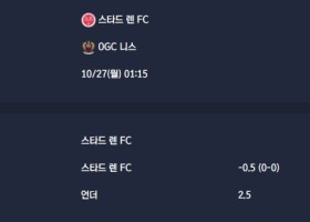 2025-10-27 [Ligue 1] 스타드 렌 FC VS OGC 니스 분석