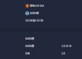 2025-10-26 [Premier League] 맨체스터 Utd VS 브라이튼 분석