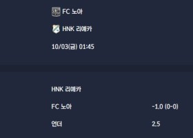 2025-10-03 [UEFA Conference League] FC 노아 VS HNK 리예카 분석