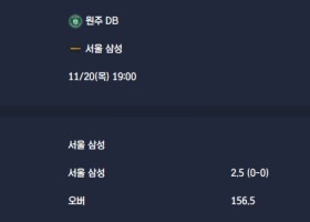 2025-11-20 [Korean Basketball League] 원주 DB VS 서울 삼성 분석