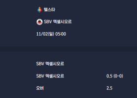 2025-11-02 [Eredivisie] 텔스타 VS SBV 엑셀시오르 분석