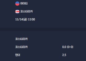 2025-11-14 [2026 World Cup Qualifiers Concacaf] 아이티 VS 코스타리카 분석