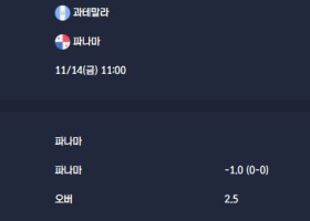 2025-11-14 [2026 World Cup Qualifiers Concacaf] 과테말라 VS 파나마 분석