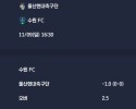 2025-11-09 [K League Classic] 울산현대축구단 VS 수원 FC 분석