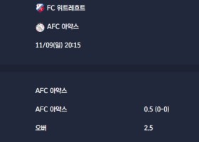 2025-11-09 [Eredivisie] FC 위트레흐트 VS AFC 아약스 분석