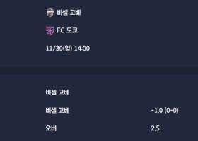 2025-11-30 [J1 League] 비셀 고베 VS FC 도쿄 분석