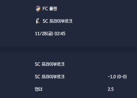 2025-11-28 [UEFA Europa League] FC 플젠 VS SC 프라이부르크 분석