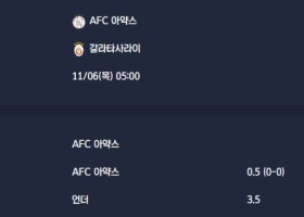 2025-11-06 [UEFA Champions League] AFC 아약스 VS 갈라타사라이 분석