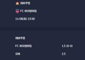 2025-11-08 [Bundesliga] 레버쿠젠 VS FC 하이덴하임 분석