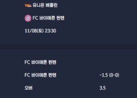 2025-11-08 [Bundesliga] 유니온 베를린 VS FC 바이에른 뮌헨 분석