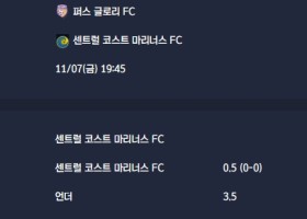 2025-11-07 [A-League] 퍼스 글로리 FC VS 센트럴 코스트 마리너스 FC 분석