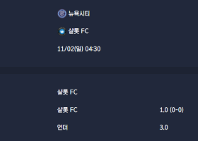 2025-11-02 [Major League Soccer] 뉴욕시티 VS 샬롯 FC 분석
