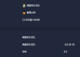 2025-11-02 [LaLiga] 레알마드리드 VS 발렌시아 분석