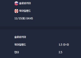 2025-11-15 [World Cup 2026 Qualification Europe] 슬로바키아 VS 북아일랜드 분석