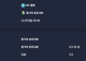 2025-11-07 [UEFA Conference League] NK 첼레 VS 레기아 바르샤바 분석