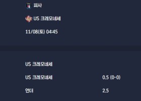 2025-11-08 [Serie A] 피사 VS US 크레모네세 분석
