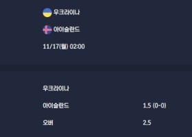 2025-11-17 [World Cup 2026 Qualification Europe] 우크라이나 VS 아이슬란드 분석