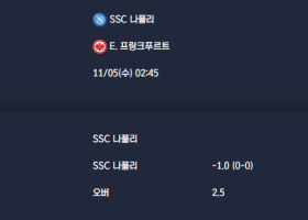 2025-11-05 [UEFA Champions League] SSC 나폴리 VS E. 프랑크푸르트 분석