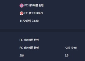 2025-11-29 [Bundesliga] FC 바이에른 뮌헨 VS FC 장크트파울리 분석