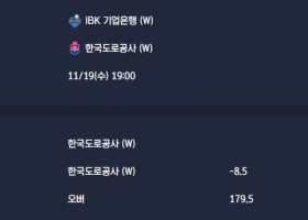 2025-11-19 [V-League - Women] IBK 기업은행 (W) VS 한국도로공사 (W) 분석