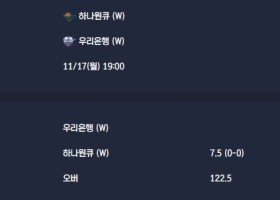 2025-11-17 [WKBL W] 하나원큐 (W) VS 우리은행 (W) 분석