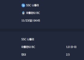 2025-11-23 [Serie A] SSC 나폴리 VS 아틀란타 BC 분석