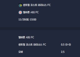 2025-11-29 [A-League] 센트럴 코스트 마리너스 FC VS 멜버른 시티 FC 분석