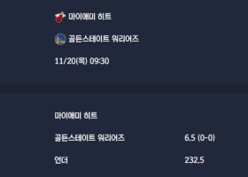 2025-11-20 [NBA] 마이애미 히트 VS 골든스테이트 워리어즈 분석