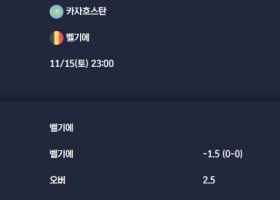 2025-11-15 [World Cup 2026 Qualification Europe] 카자흐스탄 VS 벨기에 분석