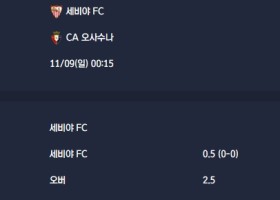 2025-11-09 [LaLiga] 세비야 FC VS CA 오사수나 분석
