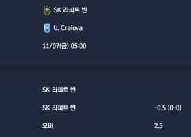 2025-11-07 [UEFA Conference League] SK 라피트 빈 VS U. Craiova 분석