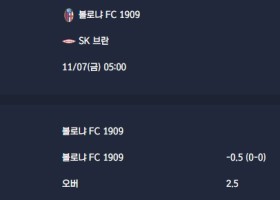 2025-11-07 [UEFA Europa League] 볼로냐 FC 1909 VS SK 브란 분석